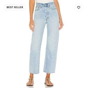 Levi's Ribcage straight ankle jeans